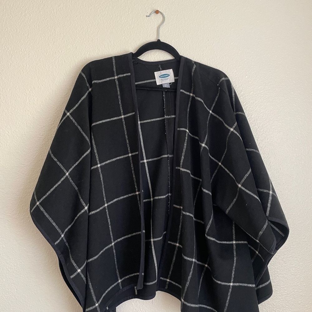 Old Navy Black and White Plaid Jacket